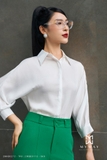 Outlet | Áo sơ mi tay bồng basic