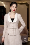Outlet | Chân váy xòe dạ tweed phối viền