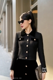 Outlet | Áo Vest dạ tweed phối Nhung cao cấp
