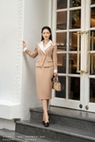 Outlet | Áo vest nâu caramen dáng ngắn