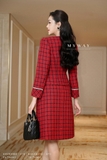 Outlet | Áo vest phối viền họa tiết kẻ ô