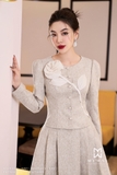 Outlet | (3 màu) Áo vest dáng ôm đính hoa điệu đà