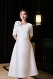 Outlet | (2 màu) Chân váy xòe taffeta sang trọng