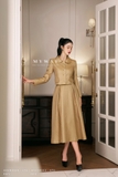 Outlet | Áo vest dài tay cổ biến kiểu họa tiết thời thượng