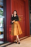 Outlet | Áo cotton thun cổ V dài tay