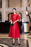 Outlet | (2 màu) Chân váy xòe taffeta sang trọng
