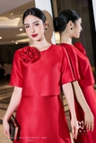 Outlet | (2 màu) Chân váy xòe taffeta sang trọng