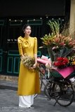 Outlet | Áo Dài Cổ Cách Tân Đính Nơ