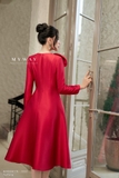Outlet | (2 màu) Đầm xòe basic đính hoa