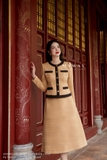 Outlet | Áo vest cổ tròn dạ Tweed