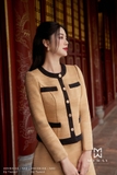 Outlet | Áo vest cổ tròn dạ Tweed
