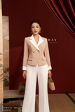 Outlet | Áo vest nâu caramen dáng ngắn