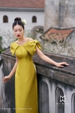 Outlet | Áo dài hai dây tay đính nơ