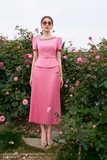 Outlet | (2 màu) Áo kiểu dáng Peplum cổ biến kiểu