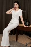 Outlet | Áo kiểu cổ vuông dáng Peplum
