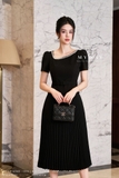 Outlet | (2 màu) Áo kiểu dáng Peplum cổ biến kiểu