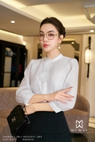 Outlet | Áo sơ mi cổ tàu tay lỡ