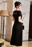 Outlet | (2 màu) Áo kiểu dáng Peplum cổ biến kiểu