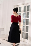 Outlet | Chân váy xòe xếp ly basic