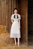 Outlet | Áo sơ mi tay ngắn đính hoa