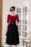 Outlet | Chân váy xòe xếp ly basic