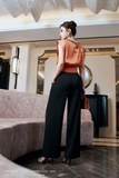 Outlet | (4 màu) Áo kiểu cổ tròn vai chờm
