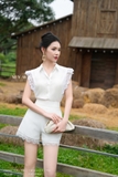 Outlet | Quần short cập cao phối ren