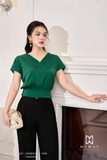Outlet | Áo kiểu cổ V tay ngắn