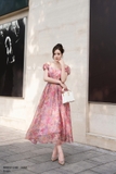 Outlet | (5 màu) Đầm maxi trễ vai tay ngắn