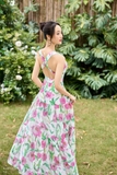Outlet | Đầm maxi cổ tròn  sát nách