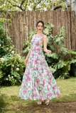 Outlet | Đầm maxi cổ tròn  sát nách