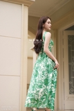 Outlet | Đầm xòe hai dây họa tiết