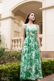 Outlet | Đầm xòe hai dây họa tiết