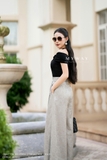 Outlet | Quần suông Culottes dệt nổi