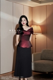 Outlet | (3 màu) Áo kiểu dáng Peplum hai dây