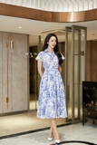 Outlet | Đầm sơ mi xếp ly kèm đai