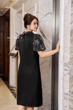 Outlet | Đầm sơ mi suông tay bồng