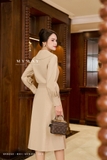 Outlet | Áo vest cổ V chéo tay bồng bo gấu