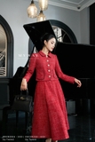 Outlet | Chân váy xòe Dạ Tweed cạp cao