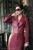 Outlet | (3 màu) Áo vest croptop dài tay Simili Leather