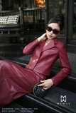 Outlet | (3 màu) Áo vest croptop dài tay Simili Leather