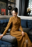 Outlet | (3 màu) Áo vest croptop dài tay họa tiết chấm bi