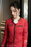 Outlet | Áo vest kiểu Dạ Tweed đính hoa