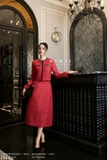 Outlet | Chân váy Dạ Tweed chữ A công sở