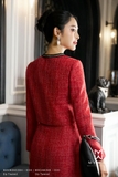 Outlet | Chân váy Dạ Tweed chữ A công sở