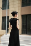 Outlet | Đầm xòe cổ tròn cánh tiên