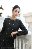 Outlet | Áo vest công sở dài tay cúc mạ