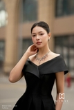 Outlet | (2 màu) Đầm dự tiệc dáng A-line tay cape