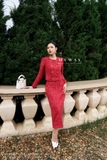 Outlet | Chân váy A ôm nhẹ dáng midi