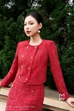 Outlet | Áo vest công sở dài tay cúc mạ